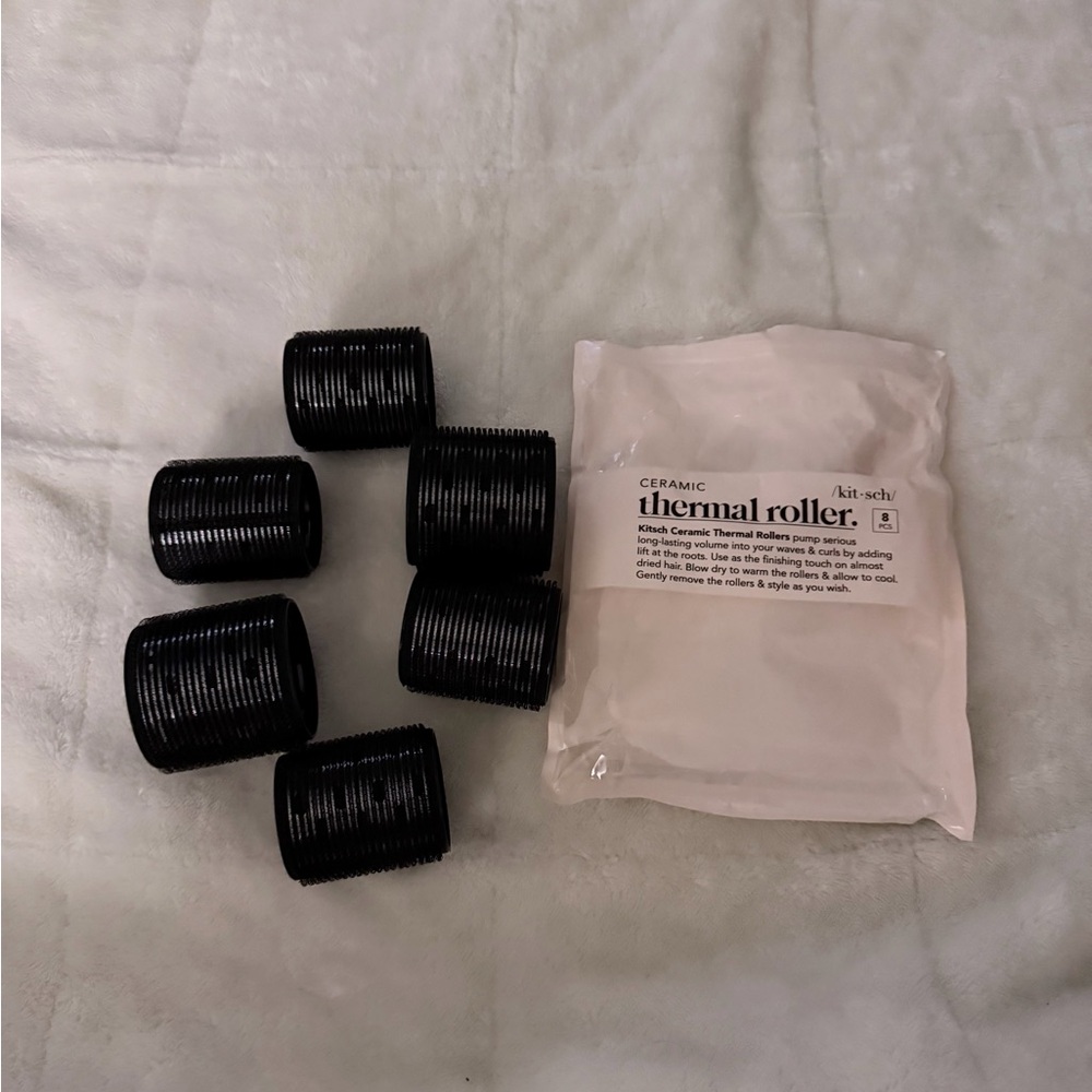 Kitsch Ceramic Thermal Hair Rollers for Self Grip Heatless Curls